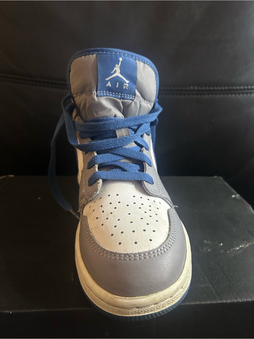 Jordan Kids' High-Top Sneakers in Gray and Blue
